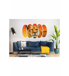 GEOMETRİK ASLAN MDF TABLO-2927