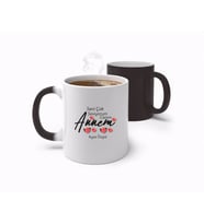 BK Gift Kişiye Özel Seni Çok Seviyorum Canım Annem Tasarımlı Sihirli Kupa Bardak-1 (Beyaz)