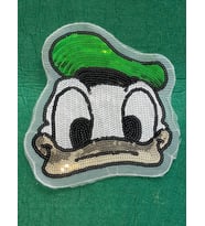 21X18 CM DONALD DUCK PUL PAYETLİ APLİKE ARMA DİKİŞ AKSESUARI