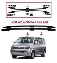 Vw T-5 Tavan Çıtası Uzun Siyah 2003-2015 arası modeller uyumlu