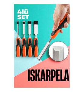 Iskarpela Seti - Vanadyum Çelik Ahşap İşleme Aleti  Profesyonellere Ahşap Keski Seti