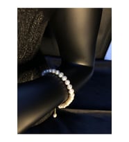 925 Ayar Gümüş Beyaz Renk Inci Bileklik