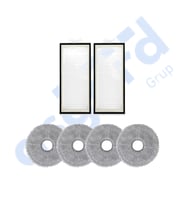 Roborock Q REVO PRO-S-MAXV Uyumlu 2 Filtre 4 Mop PKT-iasgf0000576