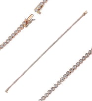 1.28ct (G-H vs) Pırlanta Suyolu Bileklik