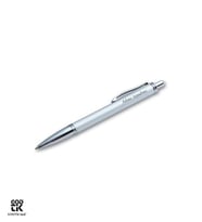 Kişiye Özel Beyaz ve Gümüş Renk Metal Tükenmez Kalem GDTK-904145