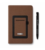 İsme Özel Premium Kanguru Defter ve Kalem Seti Gri