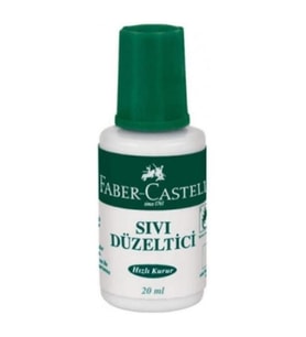 Sıvı Düzeltici Fırçalı Daksil 20 ml 1 Adet Faber Daksil Fırçalı Sıvi Düzeltici Beyaz Renk