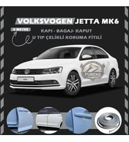 Volksvogen Jetta mk6 Oto Araç Kapı Koruma Fitili 5metre Parlak Gri Renk