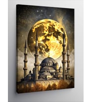 Kanvas Tablo Dolunay Ve Cami