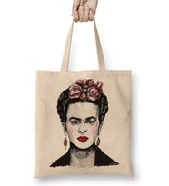 Frida Kahlo 08 Bez Çanta Uzun Saplı