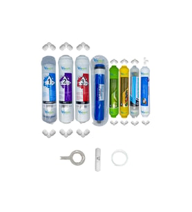 PWS Kapalı Kasa Su Arıtma uygun STD 8li Reverse Osmosis mebran Alkali+mineral+detox+tatlandırıcı