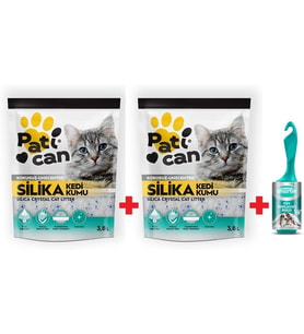 ADET SİLİKA KEDİ KUMU 3.8 LT + SMARTER TÜY TOPLAYICI RULO