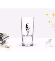 BK Home Renkli Baskılı Atatürk Temalı Rakı Bardağı-22 (Beyaz)