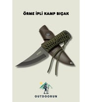 Örme Ipli Kamp Bıçak - 22,5 cm