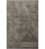 Eliana Home Baskılı, Yıkanabilir Kaymaz Taban Salon Halısı LNA0415 100x150 cm (Kahverengi)