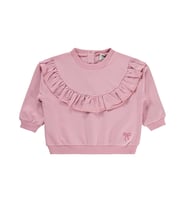 Civil Baby Fiyonk Nakışlı Fırfırlı 6-18 Ay Sweatshirt - Pembe