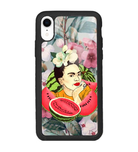 iPhone XR Frida Kahlo Tasarımlı Glossy Telefon Kılıfı