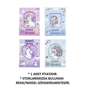 MİKRO GN-641 SWEET DREAMS UNICORN 15 x 21 cm 96 YP. MIKNATISLI GÜNLÜK DEFTER