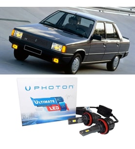 Renault 9 Led Xenon Uzun + Kısa Far Ampulü H4 Ultimate 9500 Lumens Yeni Seri Beyaz