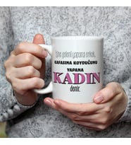İşine Geleni Yapana Erkek Baskılı Kadınlar Günü Beyaz Kupa