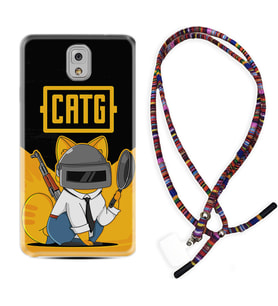 Samsung Note 3 4 5 8 9 20 Ultra 10 Lite Kılıf Boyun Asklı Rasta Silikon Cat G 1677