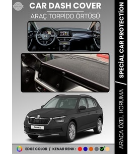 SKODA KAMIQ (2019-2024) Torpido Örtüsü Ön Göğüs Halı Torpido Koruma Birebir Uyum Kaymaz UV Koruma