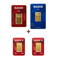 Nadir Gold 24 Ayar 17 Gram Altın (1 Ad 10 Gram Altın + 1 Ad 5 Gram Altın + 2 Ad 1 Gram Altın )