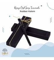 Kişiye Özel İsimli Imza Tasarımlı Mat Siyah Rubber Kalem