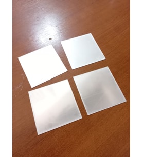 Flex Dekoratif Ayna 7,5 x 7,5 Kare Yapışkanlı 10 Adet (Gri)