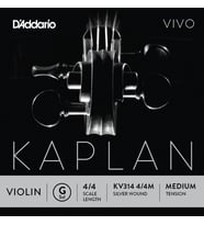 Daddario KV314 Keman Tek Tel  Kaplan Vivo (Mİ-E), 4/4