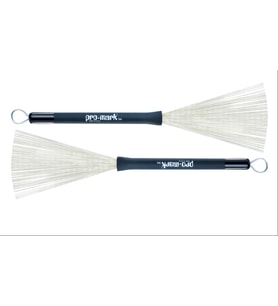 Promark TB6 Heavy Tel Fırça Baget Geleneksel Caz Tonu - Geri Çekilebilir - Sert Tel