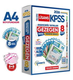 2026 KPSS Lisans GY-GK GEZEGEN Serisi 8li Deneme Paketi Kurumsal Türkiye Geneli Dijital Çözümlü