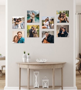 Kişiye Özel 8 Fotoğraflı Kare Mdf Tablo