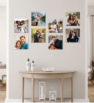 Kişiye Özel 8 Fotoğraflı Kare Mdf Tablo