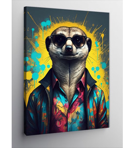 Kanvas Tablo Moda İkonu Lemur