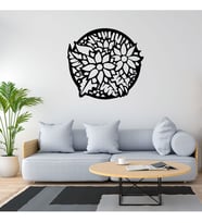 Çiçek Temalı  Ahşap Tablo