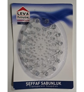 LEVA HOUSE ŞEFFAF SABUNLUK VAKUMLU AMBALAJ ( LV-2870 ) ( 8 x 11 cm )