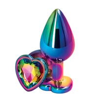 Rainbow Orta Boy Cok Renkli Taşlı Jewellery Metal  Plug