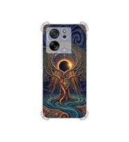 PrintiFy Xiaomi Mi13t ile Uyumlu Simya Serisi Kozmik Denge Tasarımlı Uv Baskılı Köşe Korumalı Antişok Kılıf