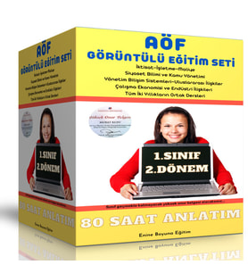 AÖF Görüntülü Eğitim Seti (Tüm Bölümler 2.Dönem)