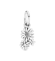 Nur Silver Sallantılı Çiçek Gümüş Charm NUR-BL12434