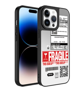 Apple iPhone 14 Pro Max Kılıf Aynalı Desenli Kamera Korumalı Parlak Zore Mirror Kılıf Fragile