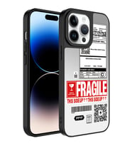 Apple iPhone 14 Pro Max Kılıf Aynalı Desenli Kamera Korumalı Parlak Zore Mirror Kılıf Fragile