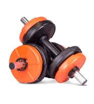 Ecgspor 16 Kg Dambıl Seti Turuncu-siyah 6 In 1 Fitness Set