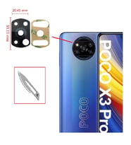 Tkgz Xiaomi POCOPHONE X3 NFC Arka Kamera CAM Lensi + Bistüri Ucu