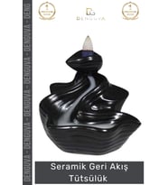 #Tütsülük İthal Seramik Dekoratif Parlak Yüzeyli Estetik Karışık Aromalı Oda Kokusu Biblo 10*10 Cm