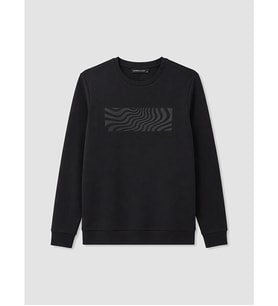 LCWAIKIKI Classic Siyah Bisiklet Yaka Erkek Sweatshirt