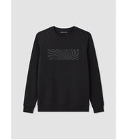LCWAIKIKI Classic Siyah Bisiklet Yaka Erkek Sweatshirt
