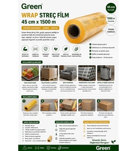 Green Wrap Streç Film 45x1500