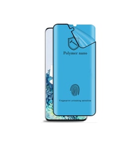 Samsung Galaxy Note 10 Plus Uyumlu Ön Koruma Polymer Nano Ekran Koruyucu (Siyah)